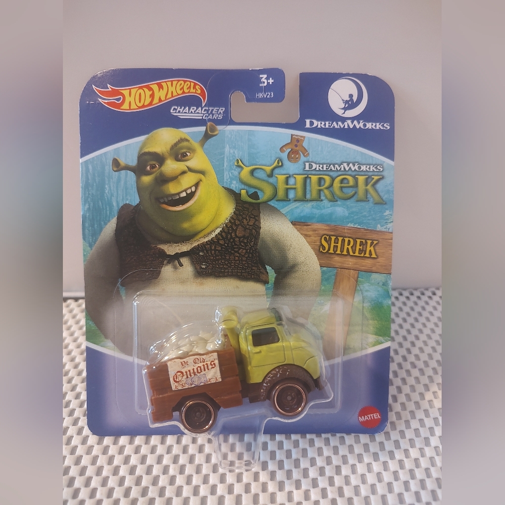 Hot Wheels Character Cars Shrek DreamWorks NWT Truck with old onions